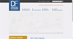 Desktop Screenshot of dysonfoundation.org