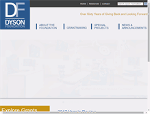 Tablet Screenshot of dysonfoundation.org